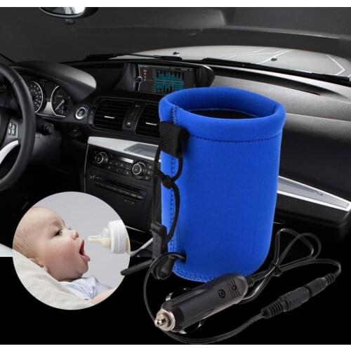Baby Nursing Bottle Warmer Heater Drink Quickly Food Milk Travel Cup Thermal Cup Case Car Vacuum Bottle Cover Portable DC 12V