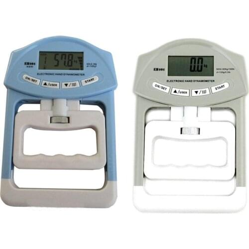 1pcs Random Color Digital Hand Dynamometer Grip Strength Measurement Meter Auto Capturing Hand Grip Power 200 Lbs / 90 Kgs