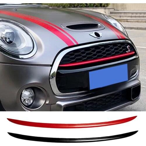 Front Grille Decoration Cover Radiator Bar Decor Smooth Case For Mini Cooper Cooepers F55 F56 F57 Car Styling Accessories