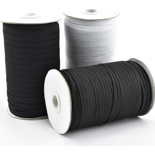3/6/8/10/12mm High-Elastic Sewing Elastic Ribbon Elastic Spandex Band Trim Sewing Fabric DIY Garment sewingAccessories costura