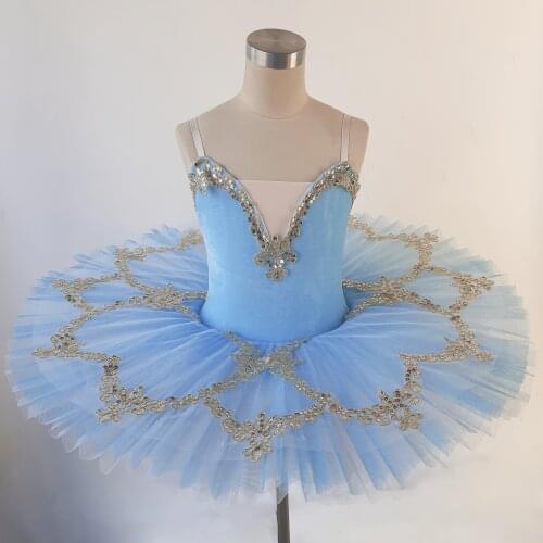 Blue Ballet Dress For Girls Tutu Kids Costumes Ballerina Dress Professional Halloween Stage Children Party Dress