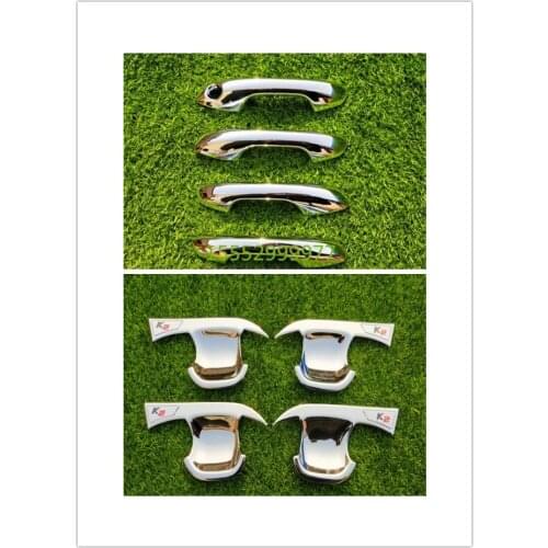 For Kia K2 2017-2018 High-quality ABS Chrome door bowl handle decorative stickers anti-scratch protection car styling