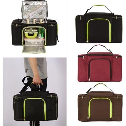 Picnic Isothermal Backpack Camping Isothermal Fridge Handbag Beach Cooler Food Beverage Storage Bag Lunch Bag Cooler Fridge Bags