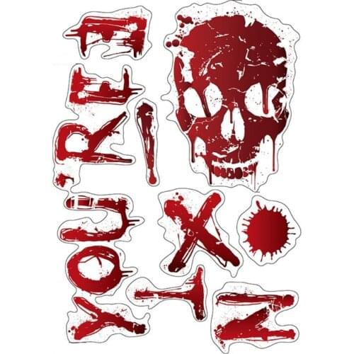 Creative Halloween Stickers PVC Automobile Outside Decals for Home Auto Exterior Decorations Party Supplies A5KD