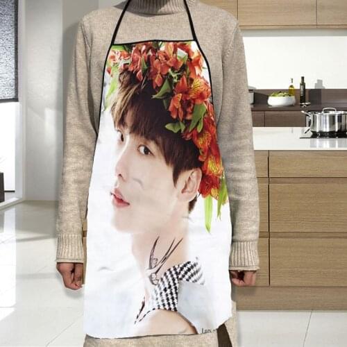 Lee Jong Suk Apron Grill Kitchen Chef Apron Professional for BBQ, Baking, Cooking for Men Women 68X95cm