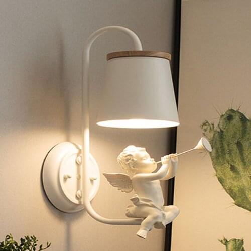 Horn angle wall lamps modern barrel wall lights stair bar cafe restaurant baby bedroom bedside study background wall sconces bra