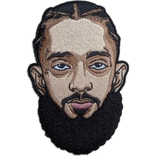 New Arrival Human Head Chenille Patches Embroidered Custom Design Iron on Sewing DIY Appliques Heat Press Clothing Accessories