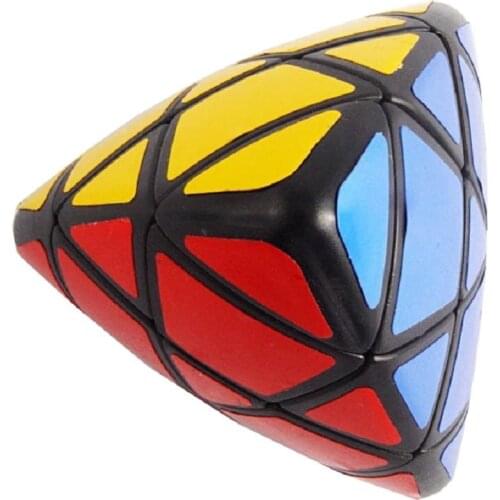 Lanlan Mastermorphix Magic Cube Puzzle Black And White With 4 Colors Stickers