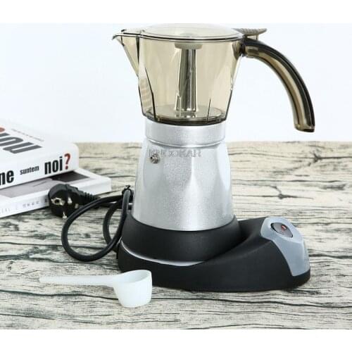 150/300ML Portable Electric Coffee Maker Espresso Machine Moka Pot Coffee for Home Kitchen Tools EU Plug Wholesale