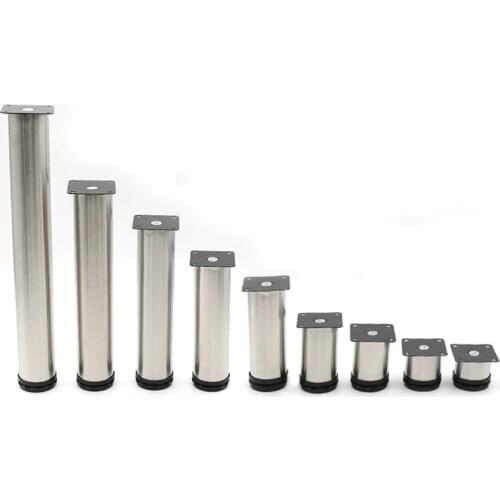 1 Pcs 5CM-40CM Adjustable Furniture Feet Cabinet Legs Stainless Steel Chair Legs Protector Cabinet Table Sofa Bed Legs