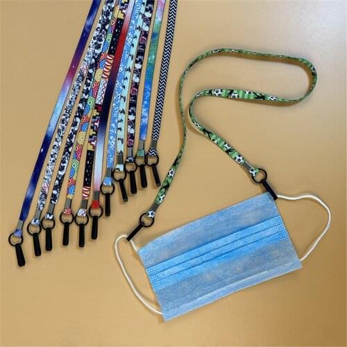 60cm Colorful Adjustable Face Mask Lanyard Handy Convenient Holder Rope Mask Anti-lost Anti-drop Lanyard Mask Extender Buckle