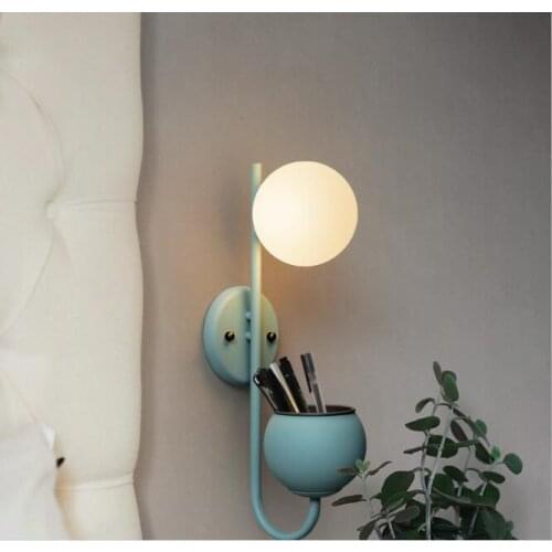 Nordic living room modern simple creative personality circular staircase corridor bedroom designer wall lamp