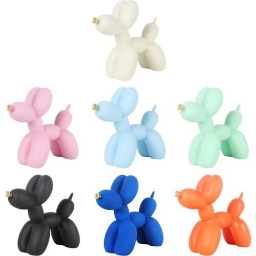 Balloon Dog Sculptures Animal Statues Home Decor Collectible Figurines Indoor Decorative Funny Craft Christmas Birthday Gift