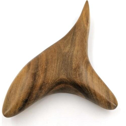 New Body Neck Relax Blood Circulation Wooden Massager Triangle Trigeminal Fragrant Wood Reflexology Tool SPA Therapy