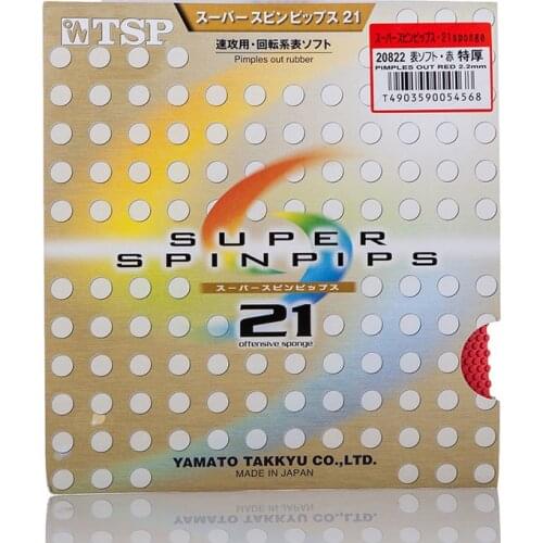 TSP Original SUPER SPINPIPS 21 Table Tennis Rubber Pips-Out Ping Pong Sponge Tenis De Mesa