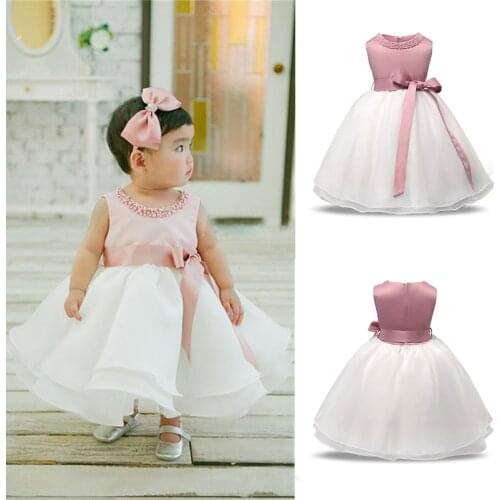 Vintage Baby Girls Clothes Newborn Baby Girl Baptism Gown First Birthday Party Infant Princess Dress Toddler Girls Casual Wear