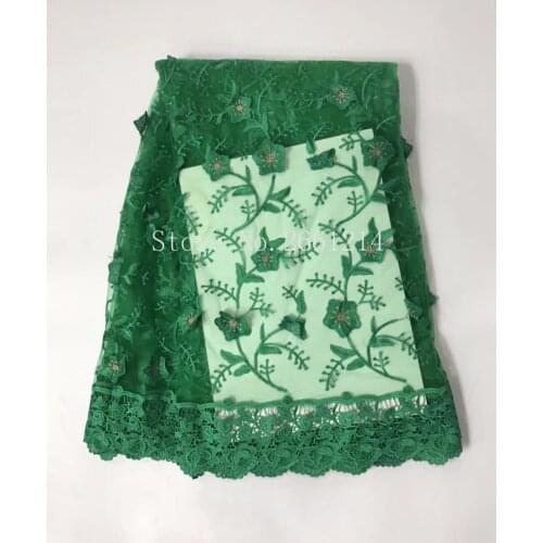 High Quality Hot Sell nice flower BZL-110626 embroidered Mesh New Arrival African cord Lace Fabrics