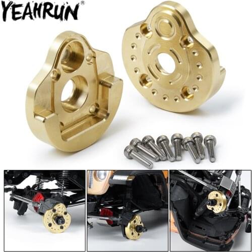 YEAHRUN 1 Pair Heavy Brass Counterweight Balance Weight For 1/10 SCX10III AXI03007 Portal Drive Housing RC Car Upgrade Parts
