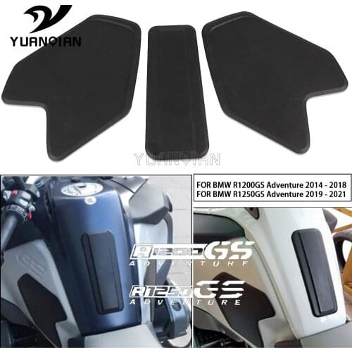 Motorcycle Tank Pad Protector Sticker Decal Gas Knee Grip Traction Pad Side For BMW R1250GS Adventure R 1250 GS ADV 2019-2021