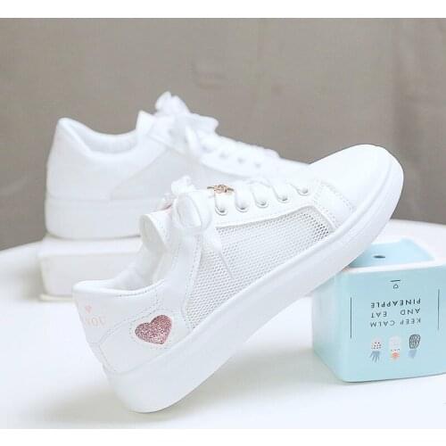 Love Breathable Wild Mesh Women Flat Shoes Explosion Models Student Casual Flat Bottom Women Shoes Female Sneakers