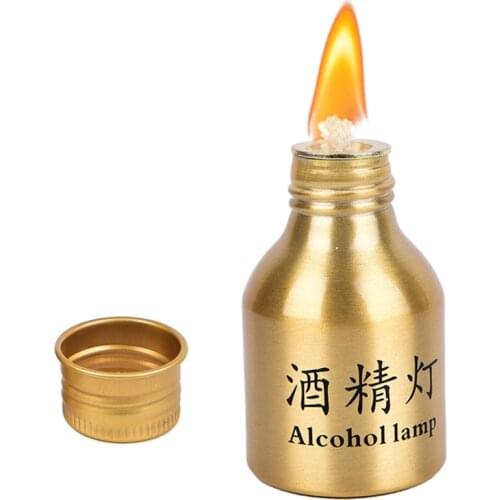 50ml Endurable Aluminum Alloy Medical Research Heating Chemistry Lab Equipment Alcohol Burner Stove Lamp with Wick