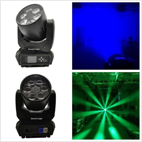 6pieces 2018 NEW led wash moving head rgbw dmx beam led zoom moving head wash 6x40w bee eye for night club show