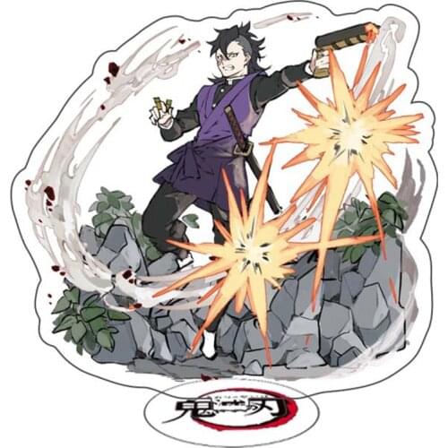 Anime Demon Slayer Acrylic Figure Shinazugawa Genya Tanjirou Nezuko Stand Model Toys Kawaii Accessories For Boys Girls Gifts