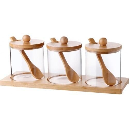 Queens Kitchen Bamboo Bottom And Lid 10 Piece Spice Team