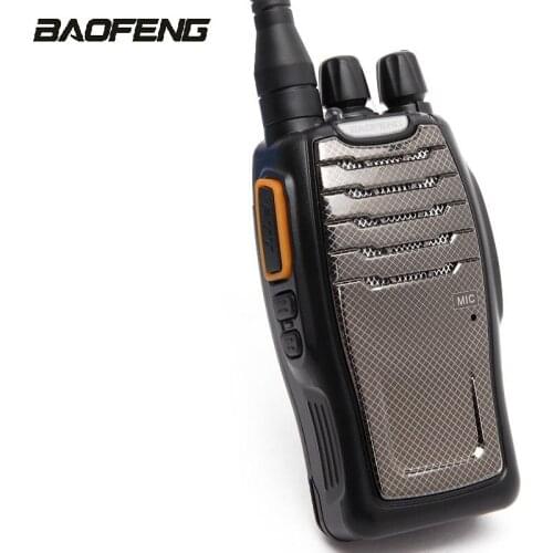 Baofeng BF-A5 ham Walkie Talkie 16CH FM VOX Scrambler Function Silver Steel Mesh Design UHF 400-470Mhz Two Way Radio Transciver