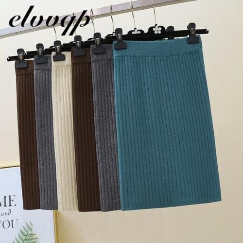 Вязаные юбки-карандаши Elvvqp China At AliExpress