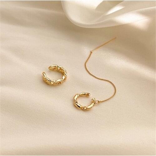 European and American Trendy Peoples Fashion Open Ring Earring Asymmetric Earrings Sexy Funny Earrings Party Female Jewelry