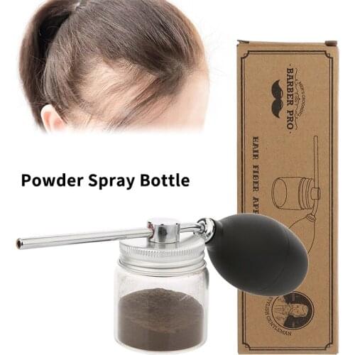 Salon Barber Powder Spray Bottle Refillable Hair Fiber Powder Powder Spray Bottle Thickening Hair Growth
