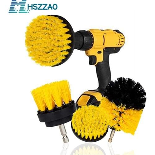 Hot Sale Drill Brush Cleaner Scrubbing Brushes for Bathroom Surface Grout Tile Tub Shower Kitchen Auto Care Cleaning Tools