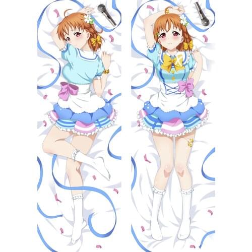 Hot Anime Aqours LoveLive Sunshine Dakimakura Takami Chika Hugging Body Pillow Case Throw Cushion DIY Pillow Cover