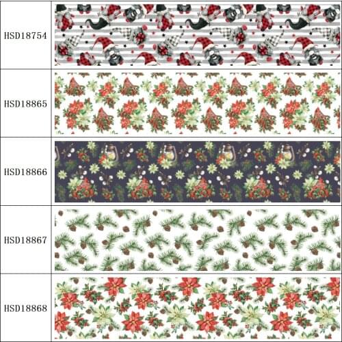 HSDRibbon free shipping 3" 75mm heat transfer printed hsd-design series Grosgrain Ribbon 50Yards/Roll