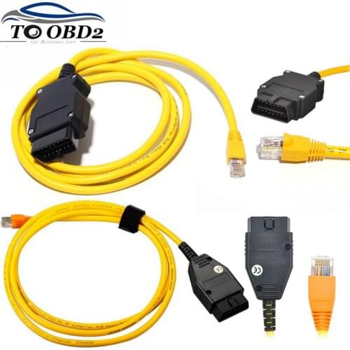 For BMW ENET (Ethernet to OBD) Interface Cable 16PIN E-SYS 3.23.4 V50.3 ICOM Coding F-series for BMW E-SYS Cable