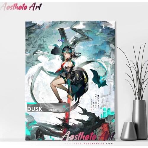 Dusk Arknights Canvas Painting Wall Art Posters Prints Pictures Living Room Decoration Home Decor