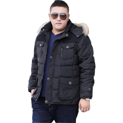 New Winter Park Cotton Hooded Jacket Mens Warm Coat Fashion Casual Jacket Thicken Oversize XL-6XL 7XL 8XL 9XL Mens Coat