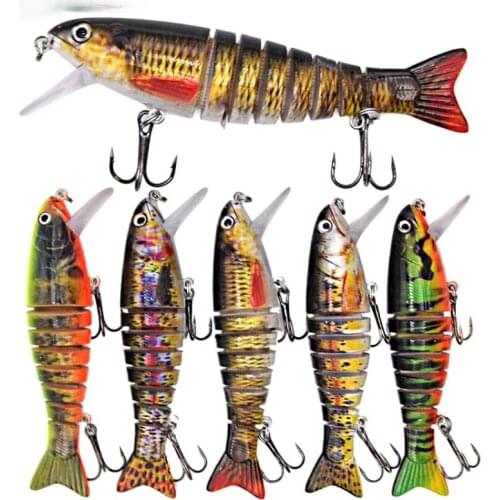 Best Selling 11cm/17g Luya 8 Bait Submerged Mino Multi Bait Sea Fishing Danshui Luya Bait