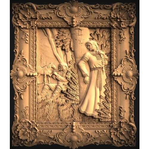 STL Model Panno for CNC Router 3D Printer Artcam Aspire Bas Relief (980)