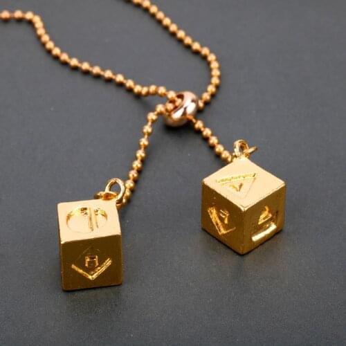 MQCHUN Han Solo Dice Sabacc Pendant Lucky Dice Car Pendant gold Bead Chain The Last Jedi Cosplay Prop Car decor-30