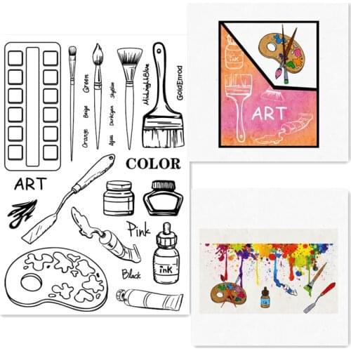 11*16cm Painting suit Transparent Silicone Rubber Clear Stamps cartoon Scrapbooking/DIY Easter Childrens toys album