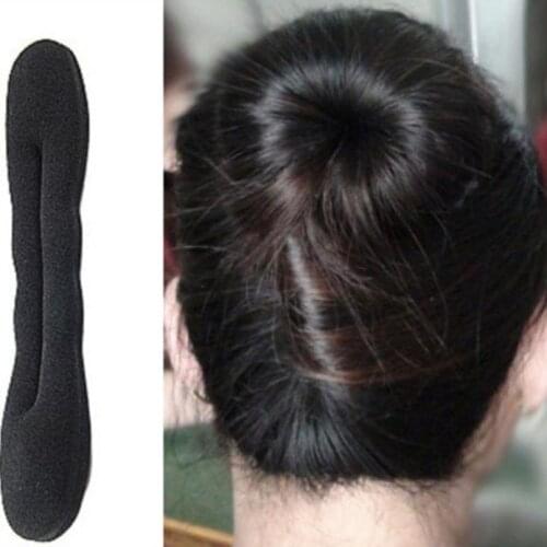 Richkeda Store New Hair Ring Hairpins Hairdisk Magic Hair Styling Meatball Head Rubber Clip hair accessories for women 3set/lot