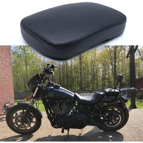 Touring Dyna Softail Sportster XL883 XL1200 48 72 Motorcycle Rear Passenger Cushion Pillion Seat Pad Suction Cups Accessories
