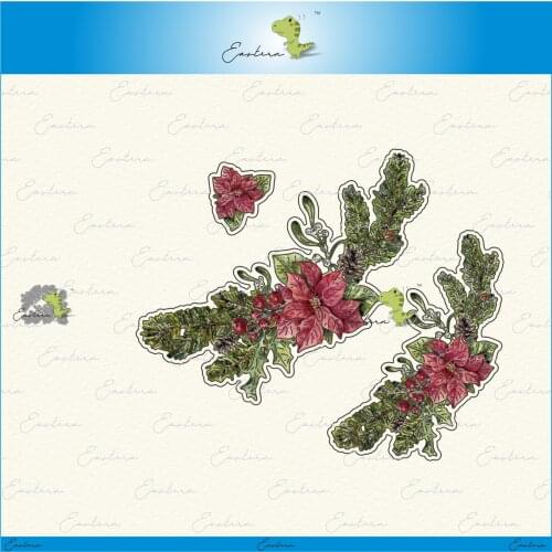 Fresh poinsettia metal cutting dies 2021 new diy molds Scrapbooking Paper Making die cuts crafts