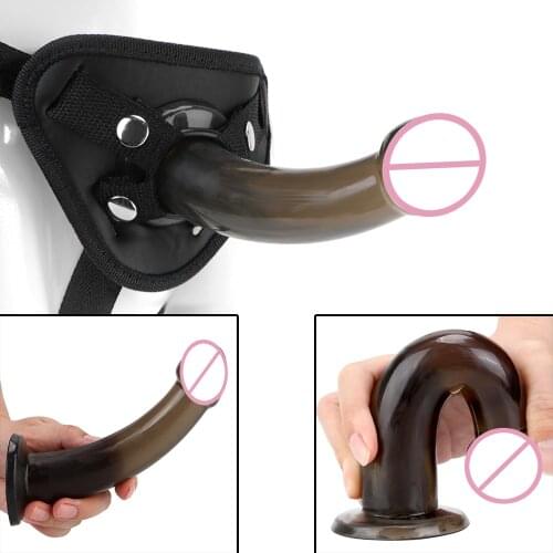 Strong Suction Cup Anal Plug Strapon Dildos Wearable Panties Female Masturbation Realistic Penis Sex Toys for Women Lesbian