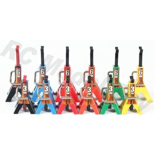 Height Adjustable 3T 6T Toy Car Metal Jack Maintenance Tools for 1/8 1/10 RC Crawler Car Axial SCX10 Traxxas TRX4 Capra YK4102