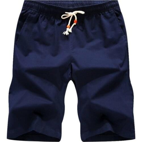 Hot 2021 Newest Summer Man Home Shorts Asian Size Men Male With Pocket Casual Shorts Mens Cotton Fashion Style