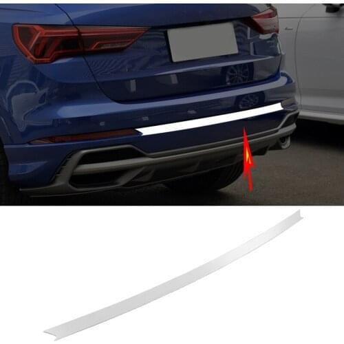 For Audi Q3 (F3) 2019-2020 Stainless Steel Rear bumper Protector cover trim Car Styling Accessories