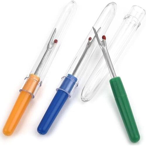 1PCS Pointed Stitches Removed Tool Safe Plastic Handle DIY Craft Thread Cutter Seam Ripper Cross Stitch Sewing Accessories Tools